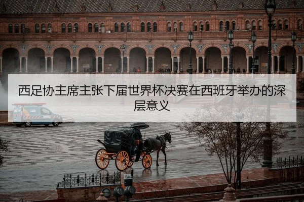 西足协主席主张下届世界杯决赛在西班牙举办的深层意义